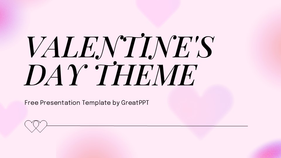 Free Pink Valentine's Day Presentation Theme 1