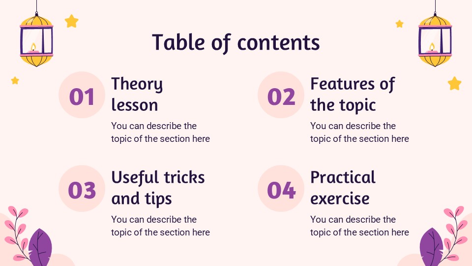 Free Ramadan Recipes Workshop Presentation Theme 2