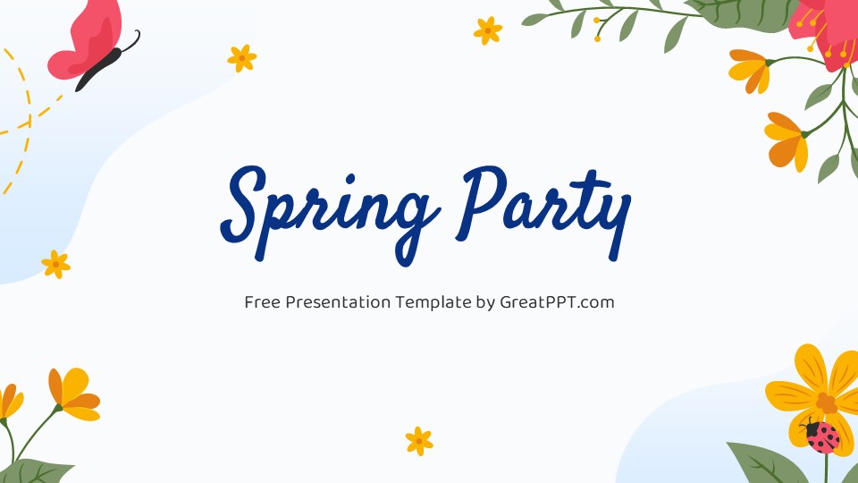 Free Spring Party Presentation Theme 1