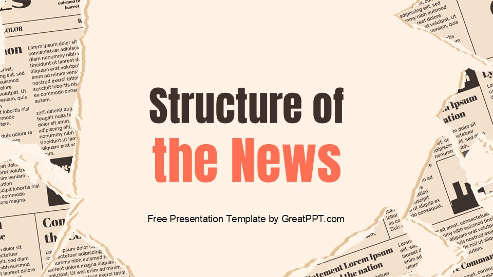 Free Structure Of The News Presentation Theme 1