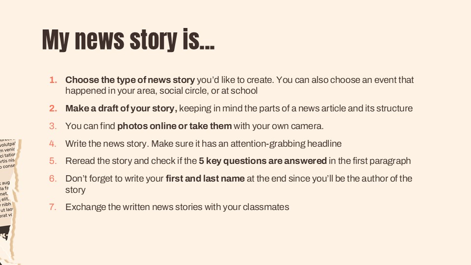 Free Structure Of The News Presentation Theme 13