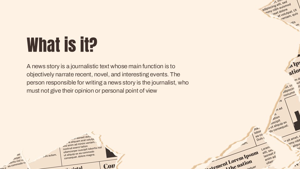 Free Structure Of The News Presentation Theme 4