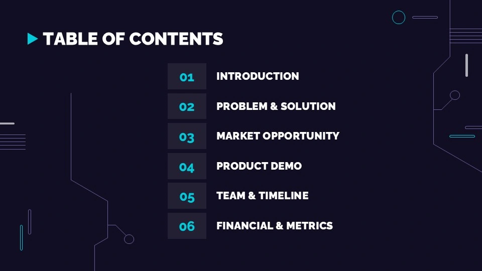 Free Technology Market Research Presentation Theme 2