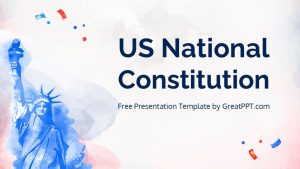 Free Us National Constitution Presentation Theme 1