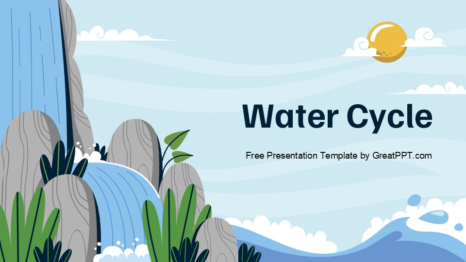 Free Water Cycle Powerpoint Template 1