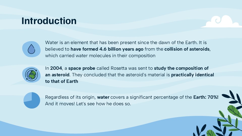 Free Water Cycle Powerpoint Template 4
