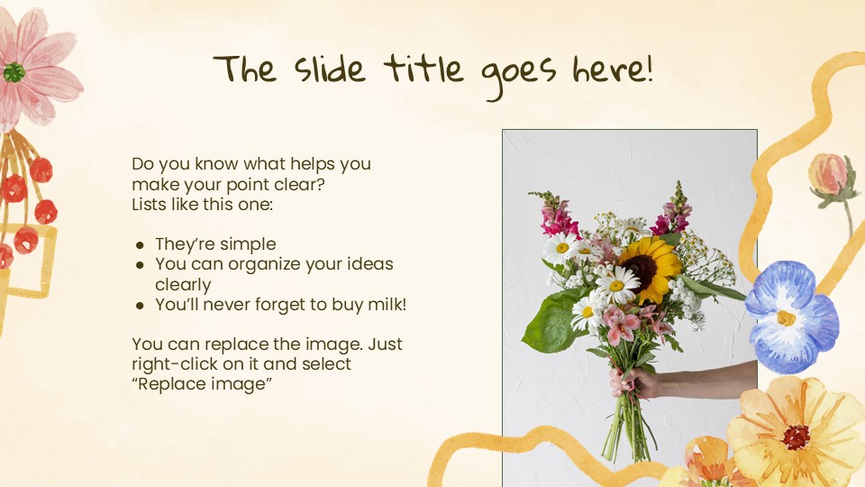 Free Watercolor Spring Forest Presentation Theme 5