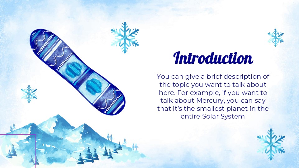 Free Winter Sports Club Presentation Theme 4