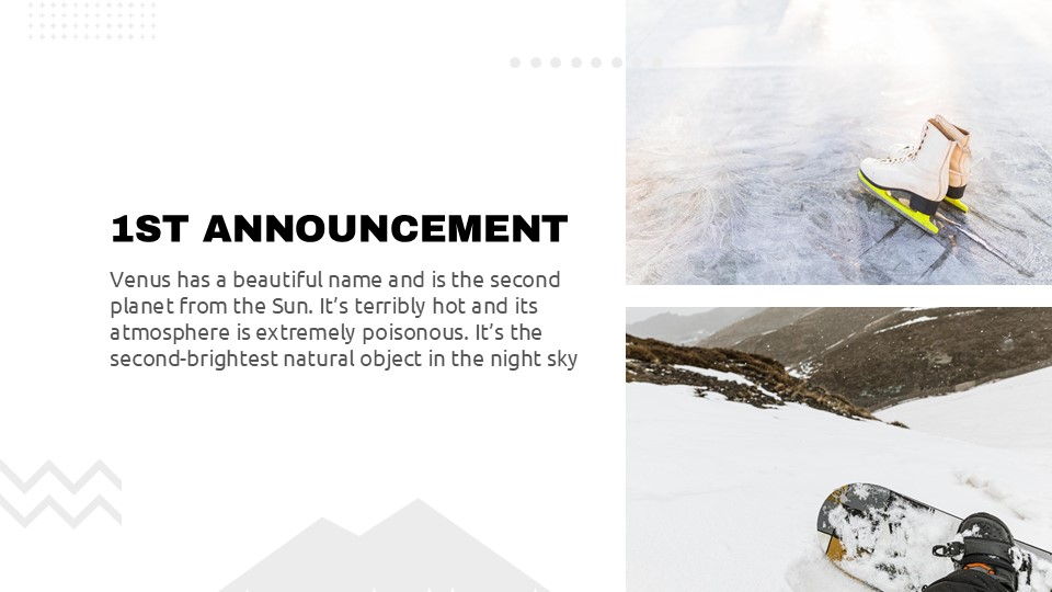 Free Winter Sports Tournament Newsletter Presentation Theme 4