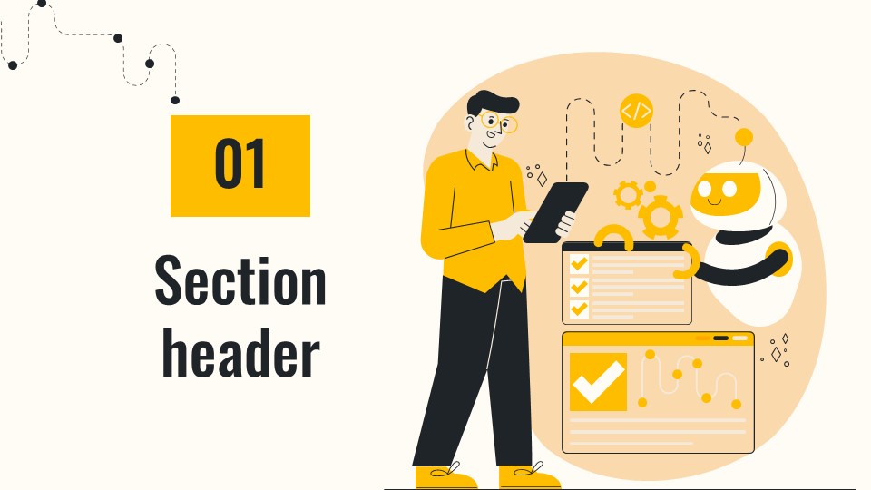 Free Yellow Technology Pitch Deck 5