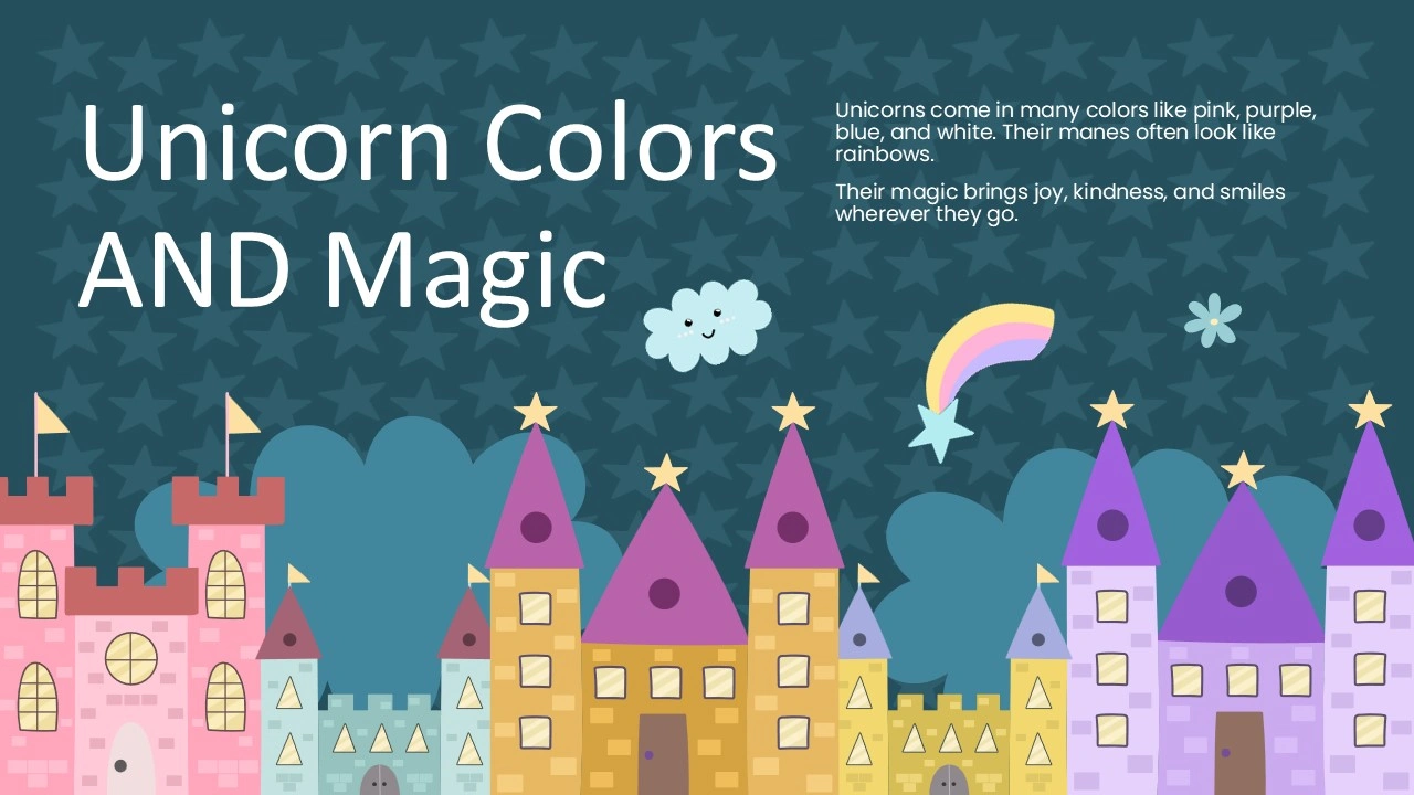 Free Animated Unicorn Presentation Theme 6