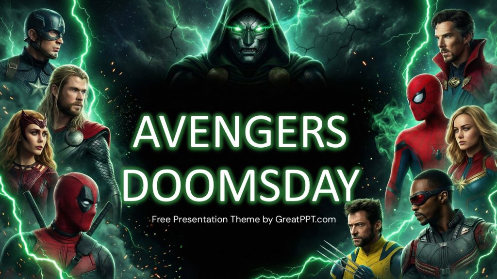 Deadpool Powerpoint Theme Free Marvel PowerPoint templates and Google Slides themes