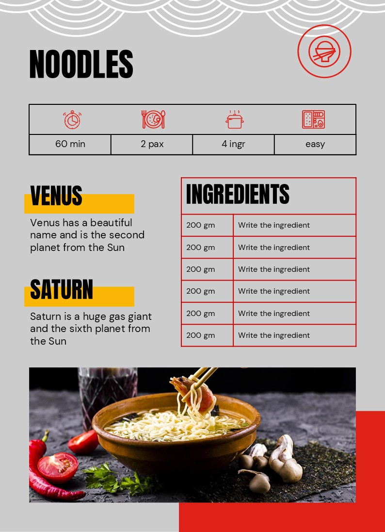 Free China Food Cookbook Powerpoint Template 11