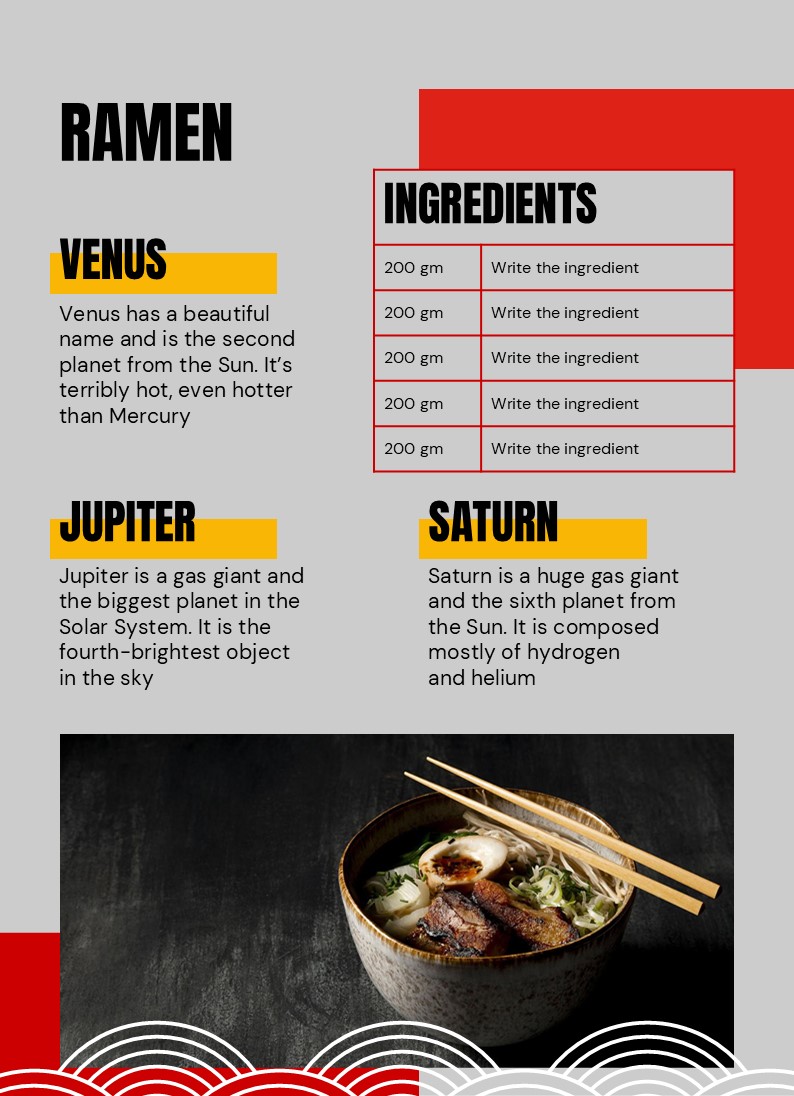 Free China Food Cookbook Powerpoint Template 5
