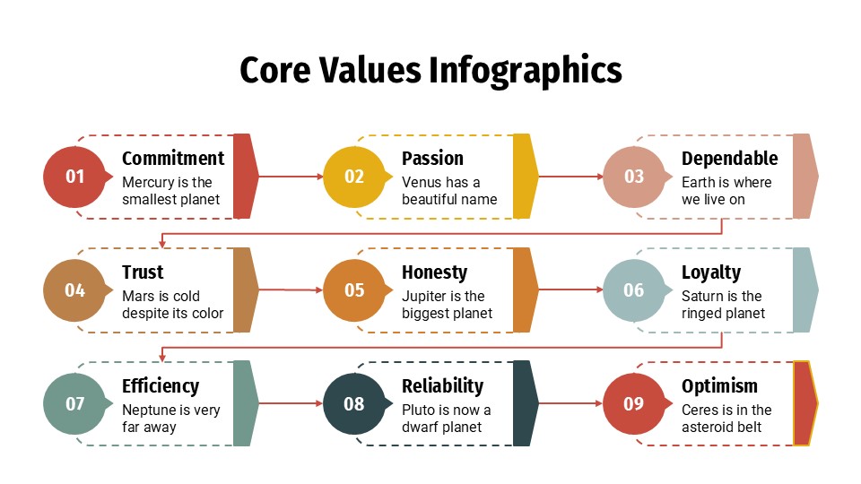 Free Core Values Infographics 14