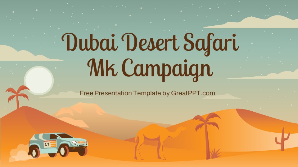Free Dubai Desert Safari Mk Campaign Presentation Theme 1