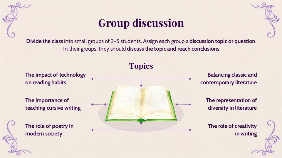 Free English Literature Class Ppt Template 10