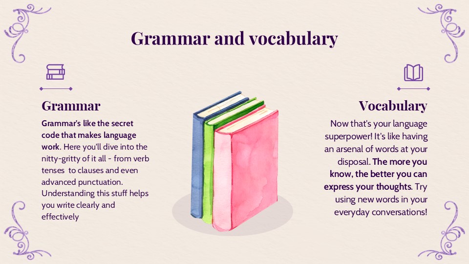 Free English Literature Class Ppt Template 5