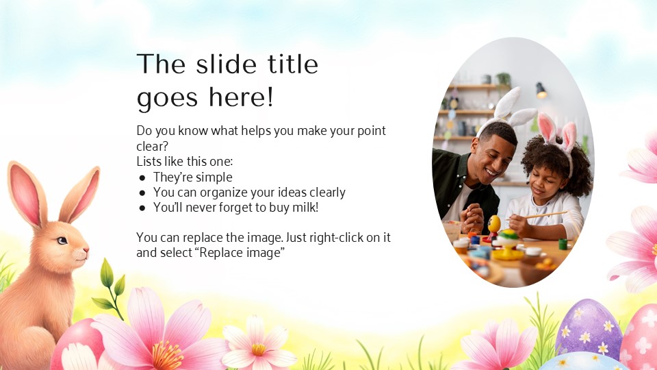Free Happy Easter Powerpoint Template 4