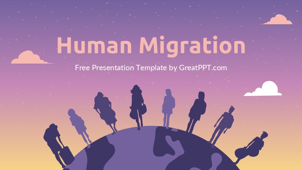 Free Human Migration Ppt Template 1