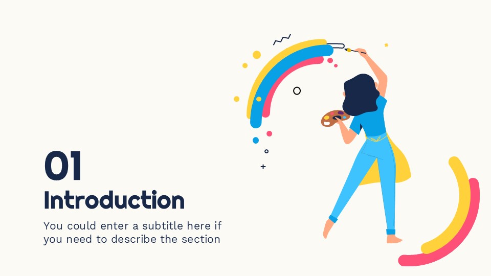 Free Interactive Color Wheel Exercises Presentation Theme 10