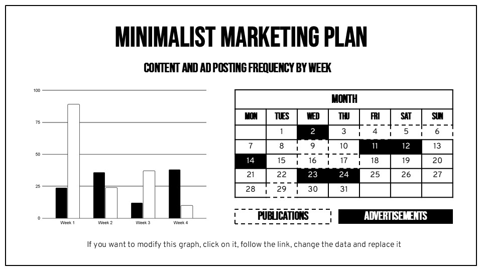 Free Minimalist Marketing Plan Infographics 3