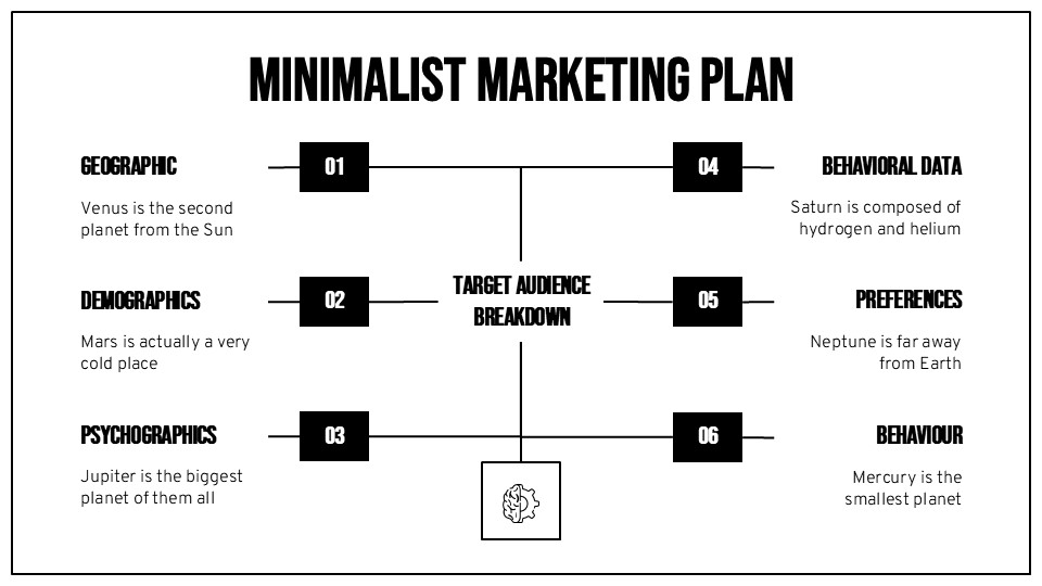 Free Minimalist Marketing Plan Infographics 6