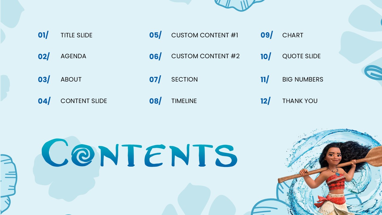 Free Moana Powerpoint Template 2