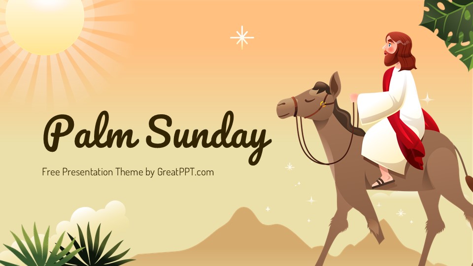 Free Palm Sunday Powerpoint Template 1
