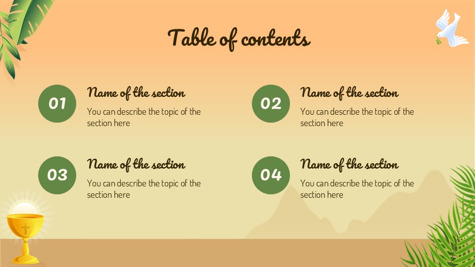 Free Palm Sunday Powerpoint Template 2