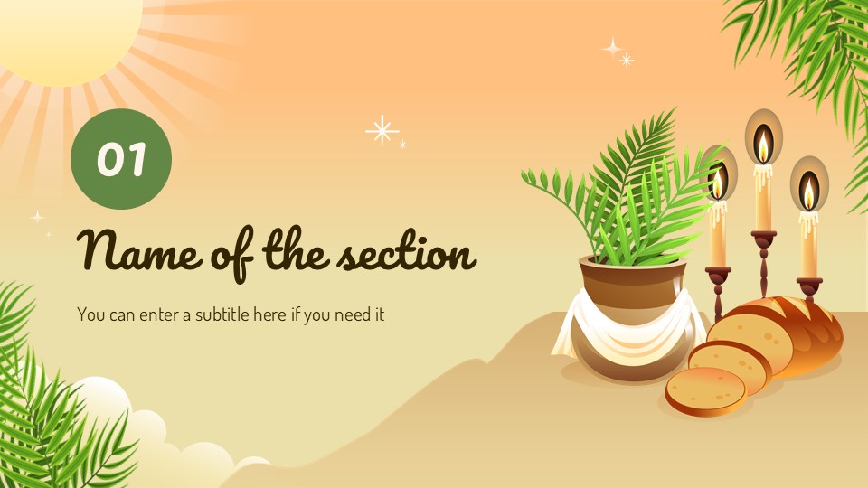 Free Palm Sunday Powerpoint Template 4