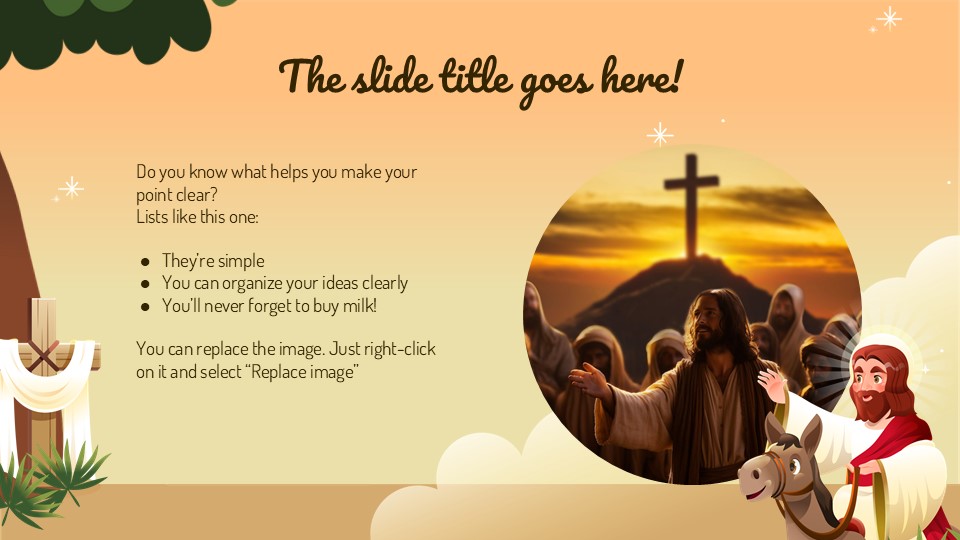 Free Palm Sunday Powerpoint Template 5