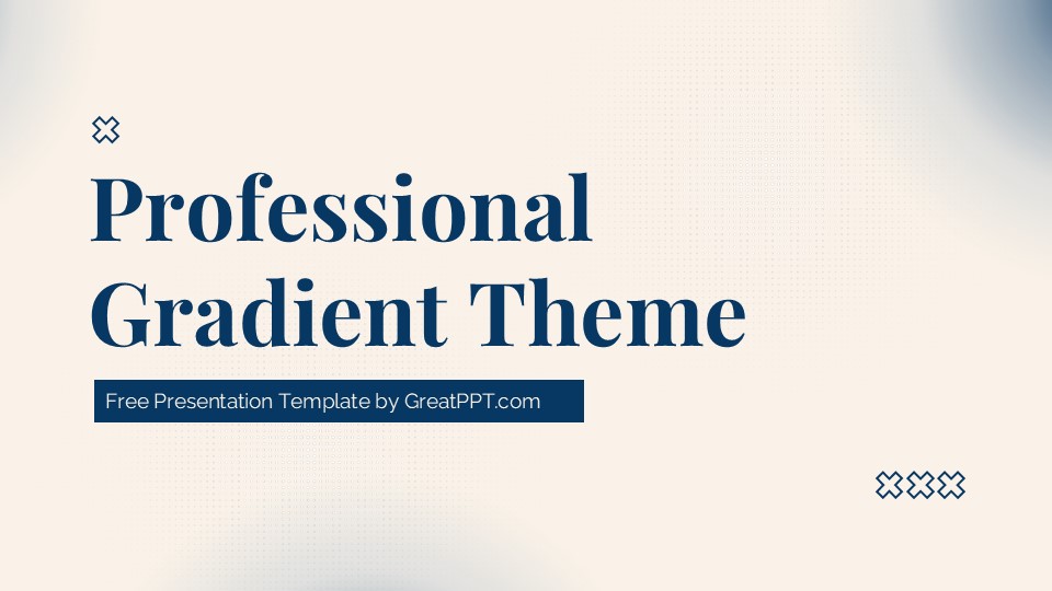 Free Professional Gradient Presentation Theme 1