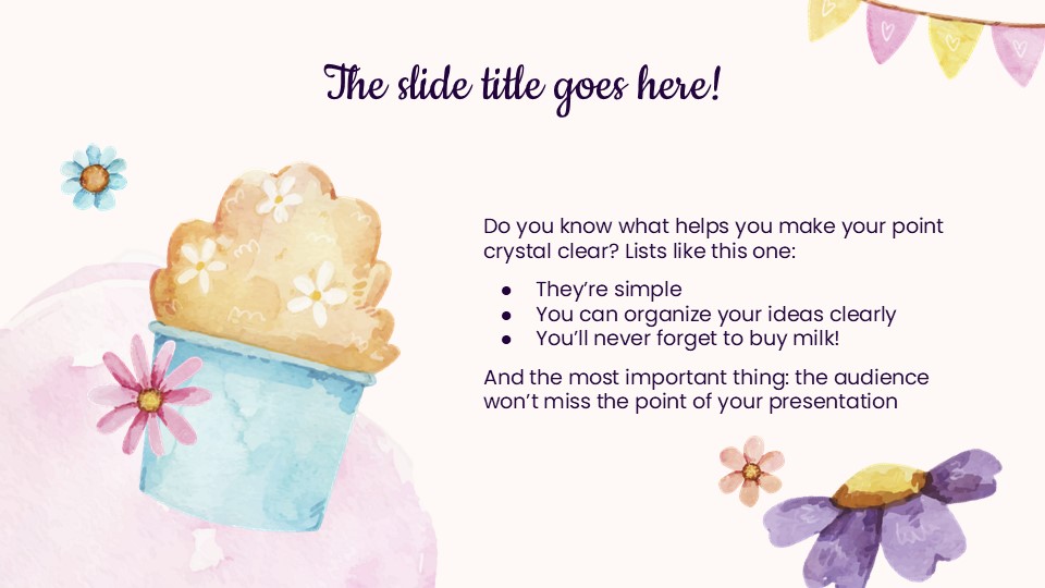 Free Spring Birthday Party Theme 6