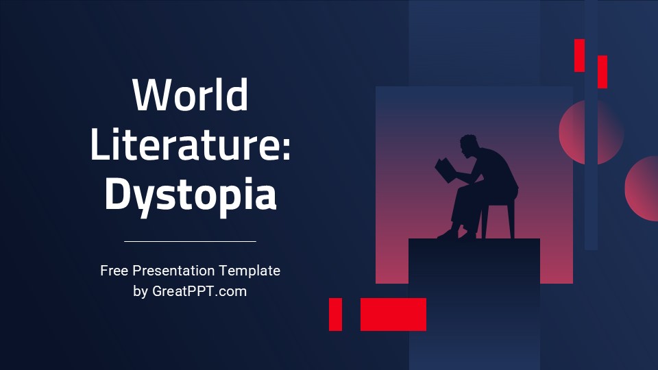 Free World Literature Dystopia Presentation Theme 1