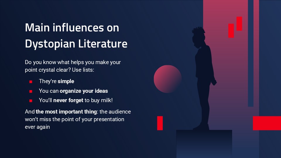 Free World Literature Dystopia Presentation Theme 6