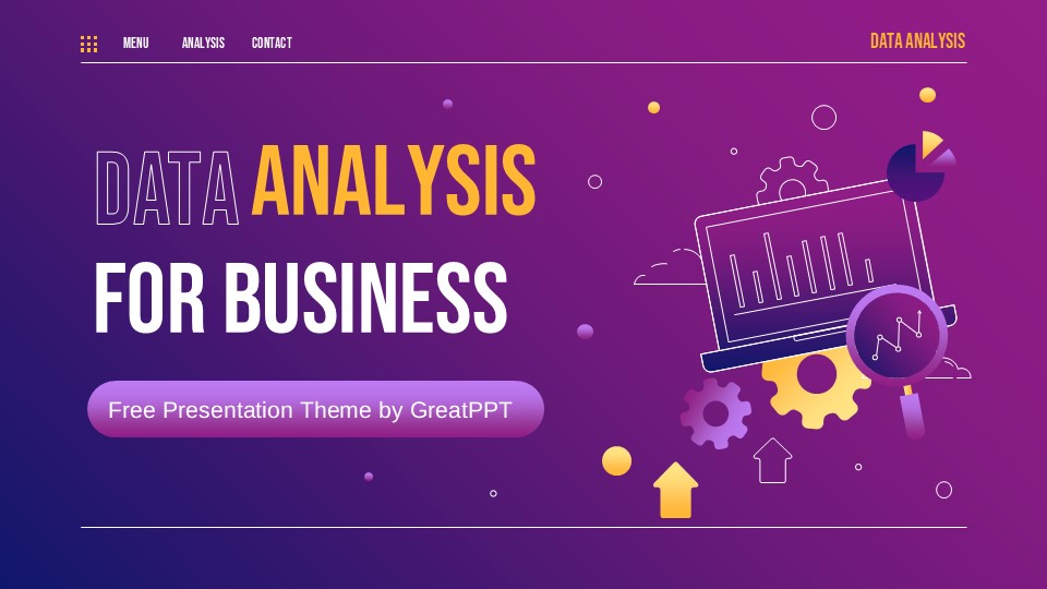 Free Data Analysis For Business Presentation Theme 1