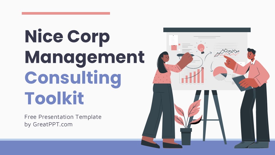 Free Nice Corp Management Consulting Powerpoint Template 1