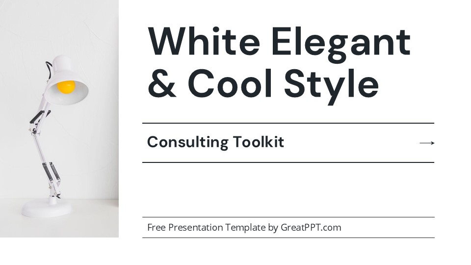 Free White Elegant And Cool Style Consulting Powerpoint Toolkit 1