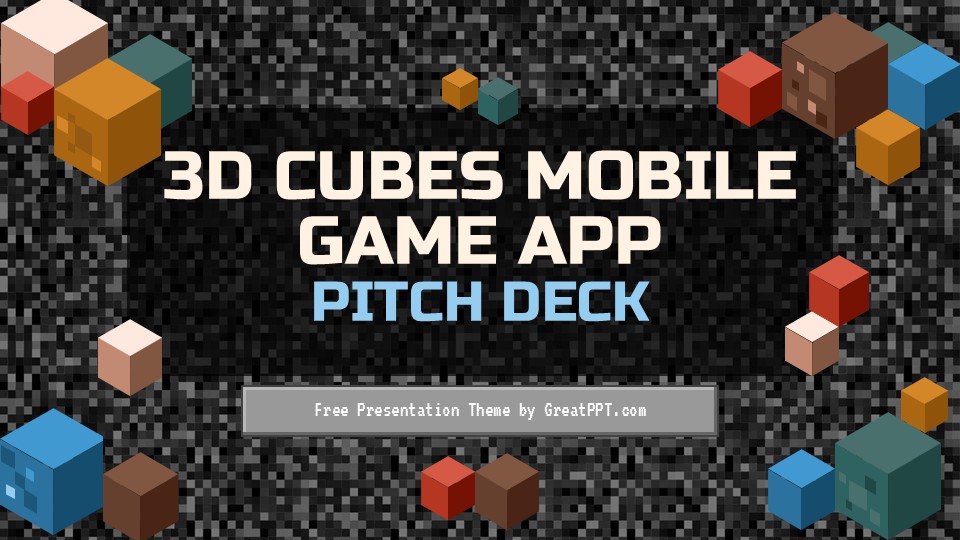 Free 3d Cubes Mobile Game App Pitch Deck 1