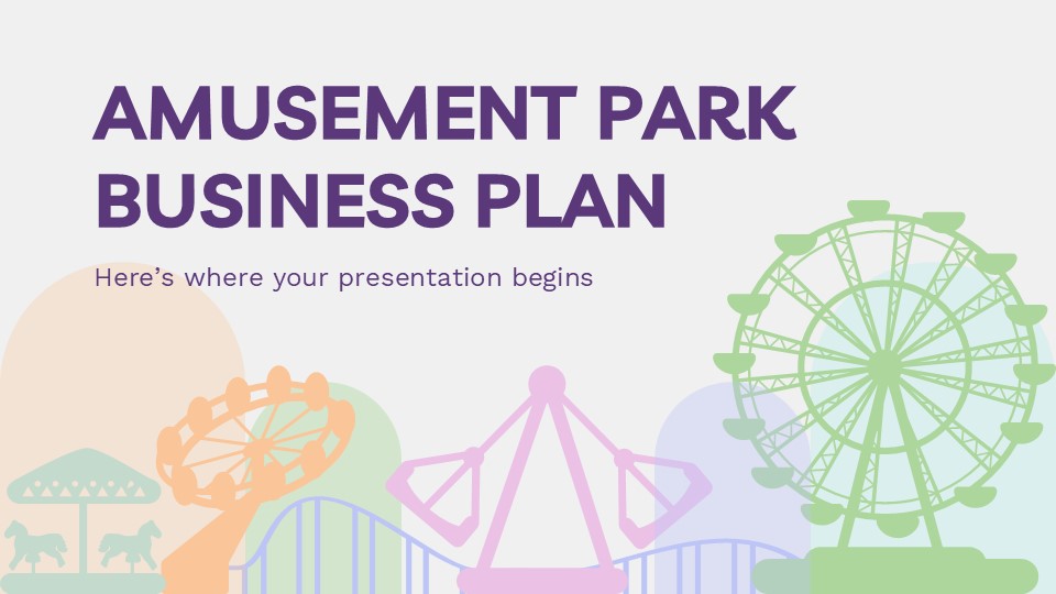 Free Amusement Park Business Plan Presentation Theme 1
