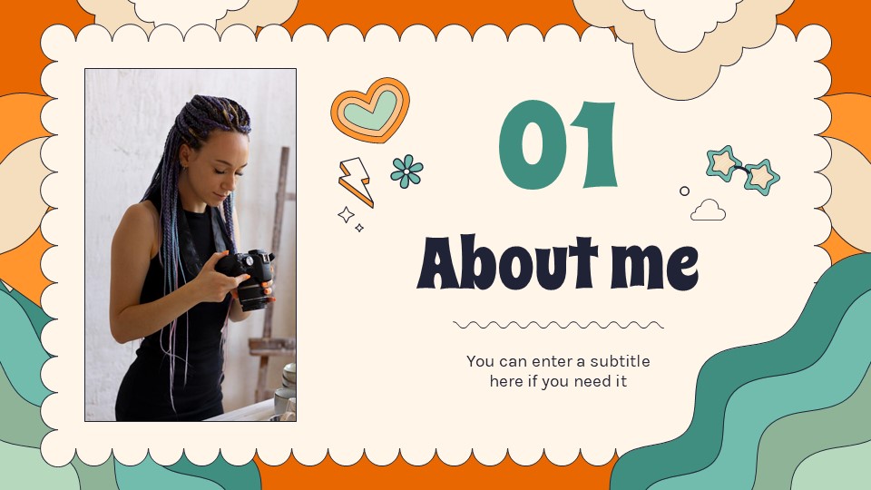 Free Crazy Style Portfolio Powerpoint Template 4