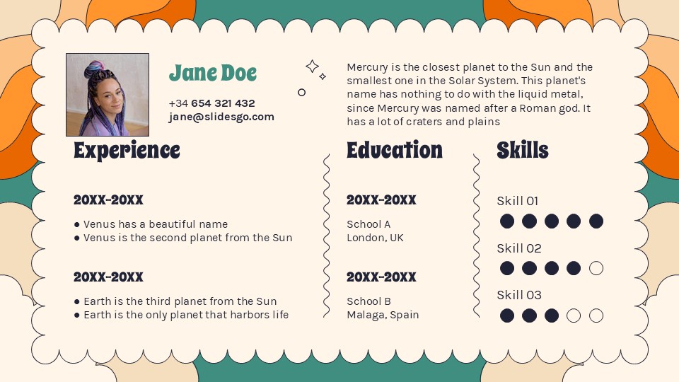 Free Crazy Style Portfolio Powerpoint Template 5