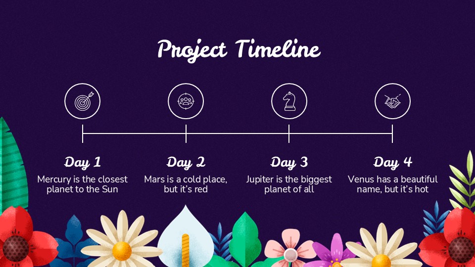 Free Geometric Floral Business Meeting Presentation Theme 11