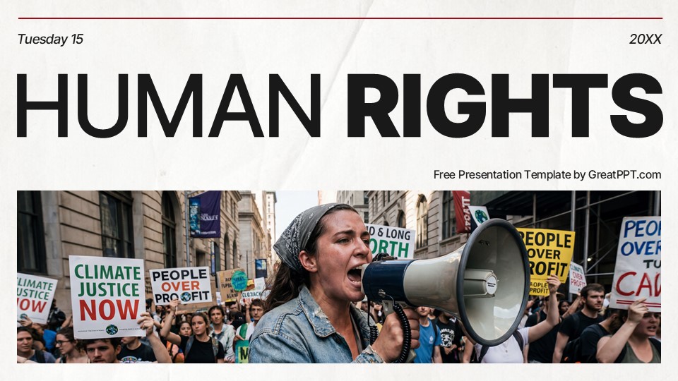 Free Human Rights Powerpoint Template 1