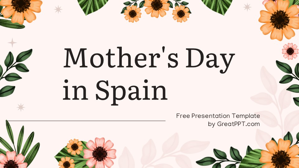 Free Mother's Day In Spain Presentation Theme 1