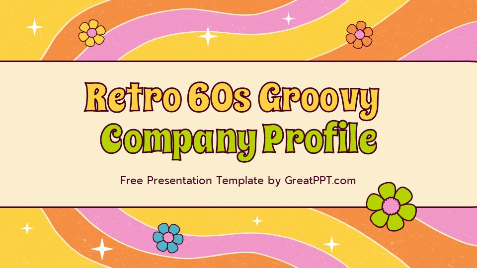 Free Retro 60s Groovy Company Profile Presentation Theme 1