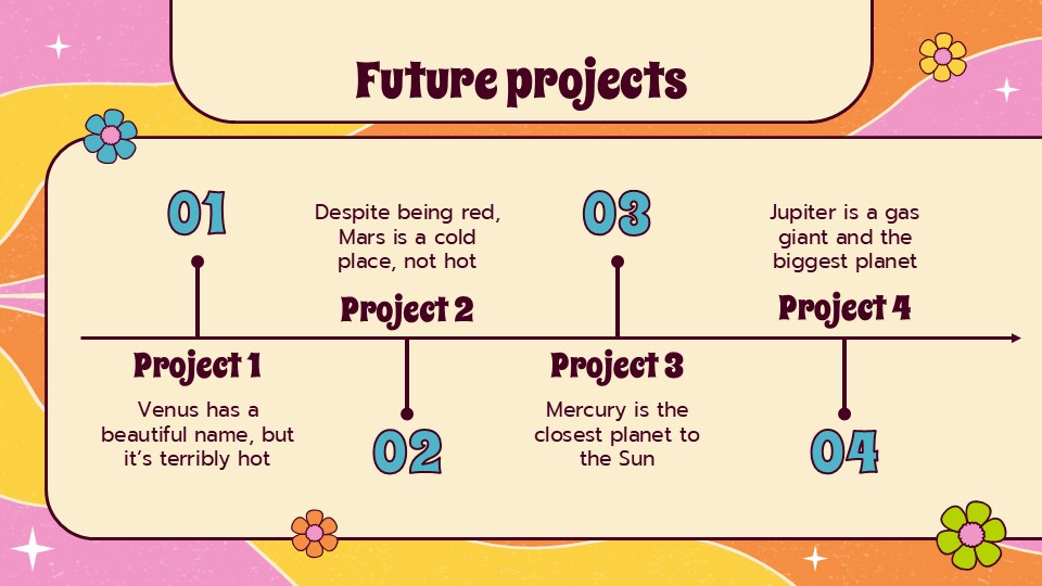 Free Retro 60s Groovy Company Profile Presentation Theme 23