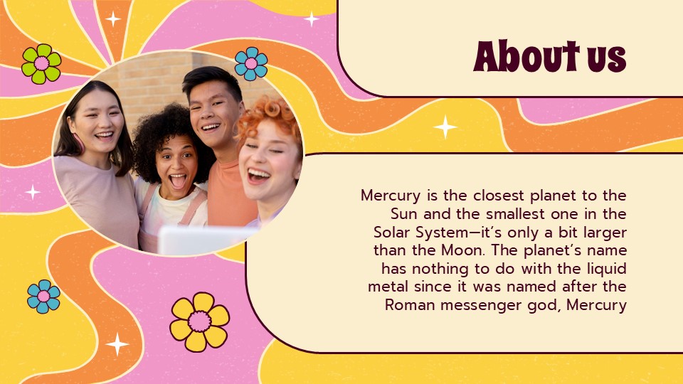 Free Retro 60s Groovy Company Profile Presentation Theme 4