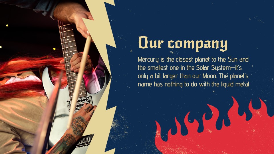 Free Rock Festival Pitch Deck Template 6